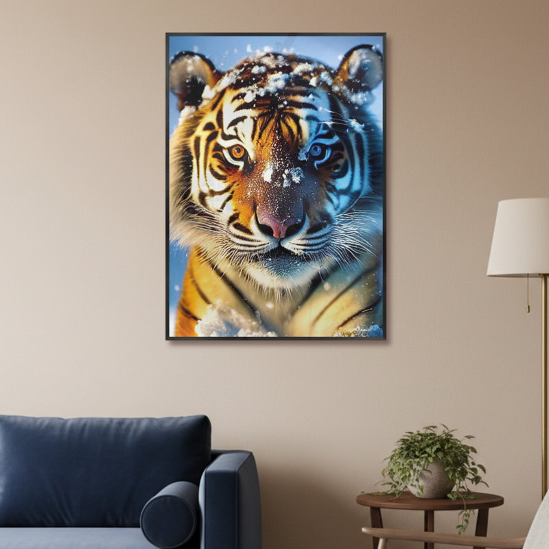 Single Picture Frame LED Illuminated Wall Art Wall Art on Glass / Aluminium, 60cm H x 50cm W