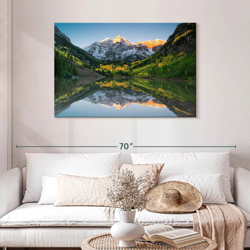 Alvord Maroon Bells Lake Sunshine, H 30 po x l 45 po