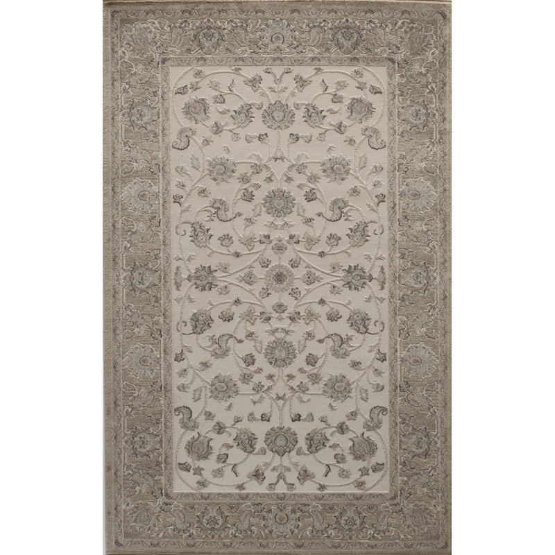 Tapis blanc cassé / crème Sheldon, Rectangle 2 pi 7 po x 4 pi 11 po