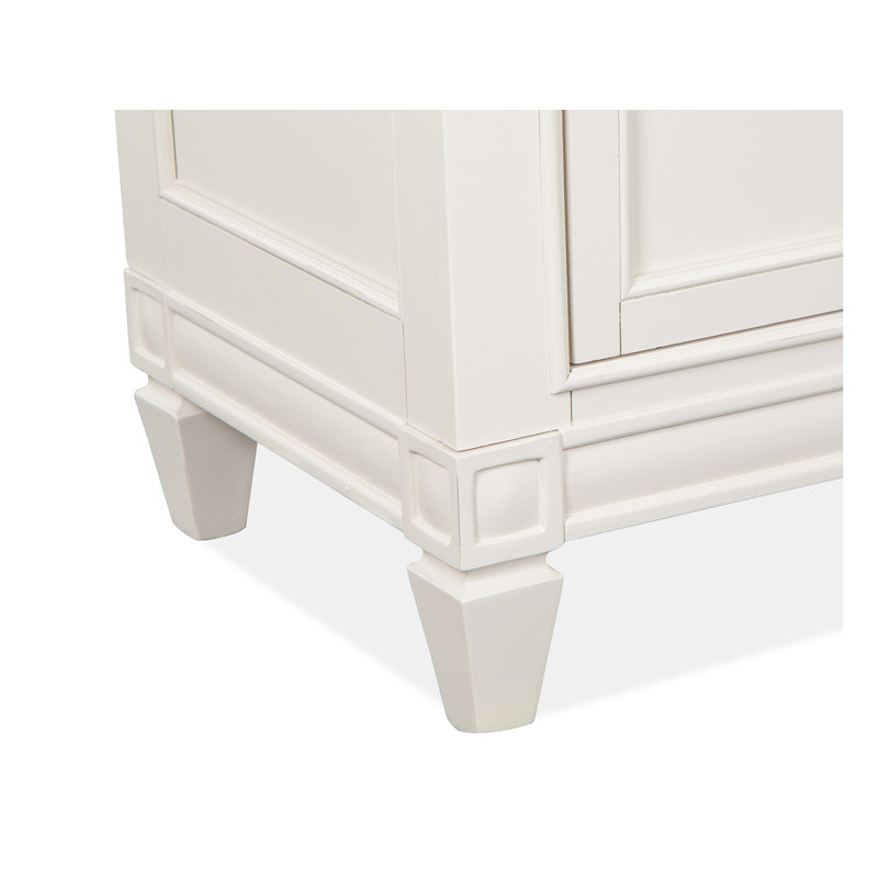Très grande commode à 2 tiroirs avec miroir de paysage et commode, Très grand