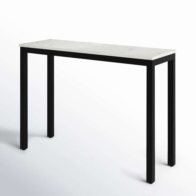 PARSON MARBLE CONSOLE TABLE BLACK BASE