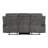 Tesy Manual Double Reclining Sofa, Dark Gray Brown Microfiber, 80 Inch