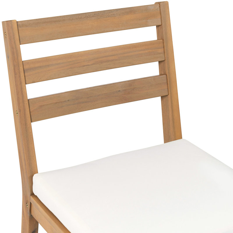 Patio rustique en bois 5 pièces avec assise confortable, résistant aux égratignures et à la décoloration