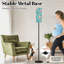 Lampe sur pied moderne avec télécommande à DEL à intensité variable, abat-jour réglable, flamants roses, eau turquoise, herbe, salon, bureau de chambre à coucher