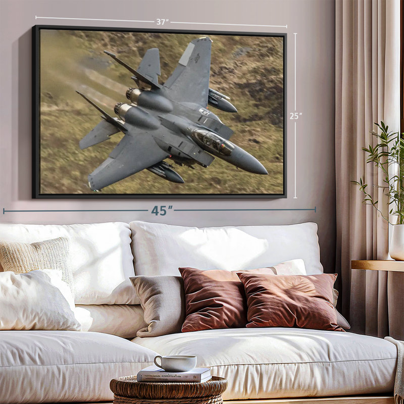 Militaire "Art militaire en vol", H 25 po x l 37 po