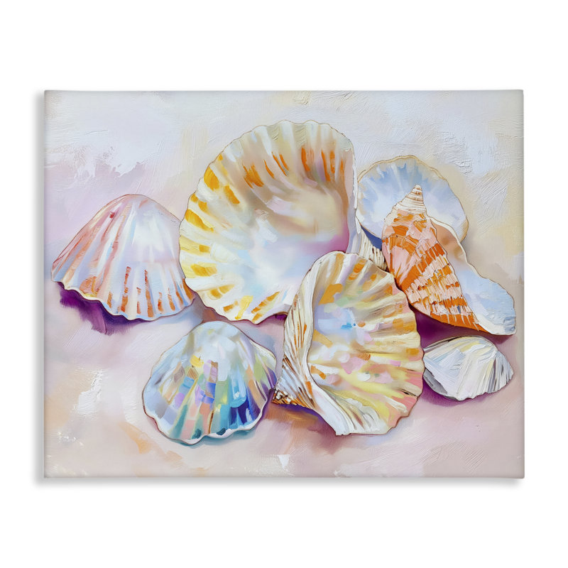 Pile de divers coquillages, conception par Arlington Prints, H 16 po x l 20 po