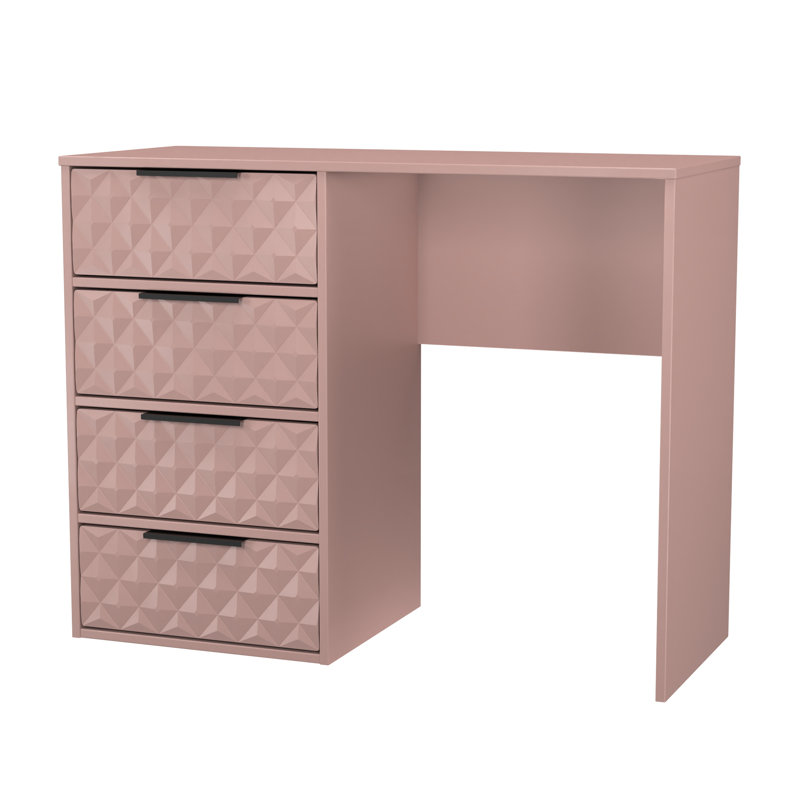 Tarkio 4 Drawer Vanity, Pink