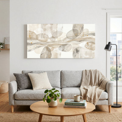 Ensemble de 1 tableau abstrait sur toile représentant la Terre