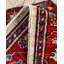 Tapis de couloir unique en laine noué à la main ivoire / rouge / bleu New Age 2 pi 6 po x 10 pi Jowan