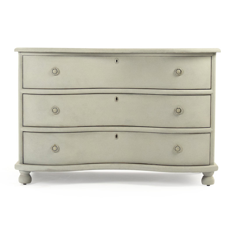 Chloe 3 - Drawer Solid Wood Dresser