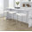 White Velvet/Stainless Steel