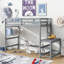 Lit mezzanine simple avec plateforme à échelle-63311706