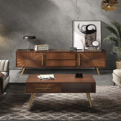Design sense TV cabinet coffee table combination