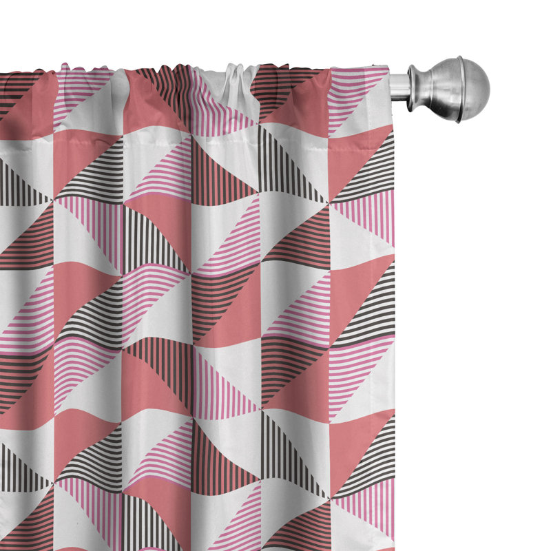 Rideaux à 4 panneaux East Urban Home, L 56 po x L 95 po