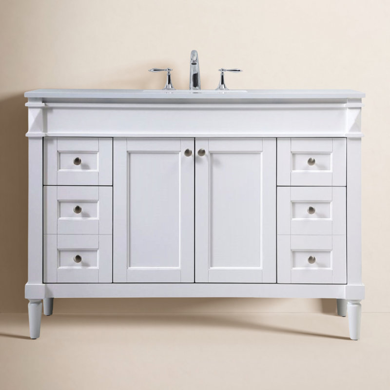 Ensemble de meuble-lavabo simple 48 po Readington, Blanc