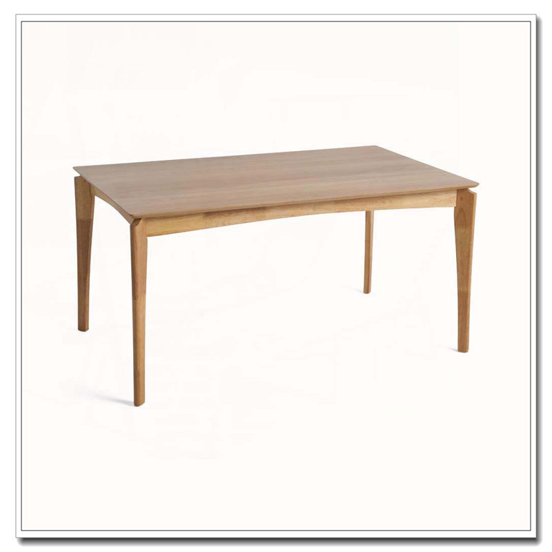 Table de salle à manger en bois d'hévéa