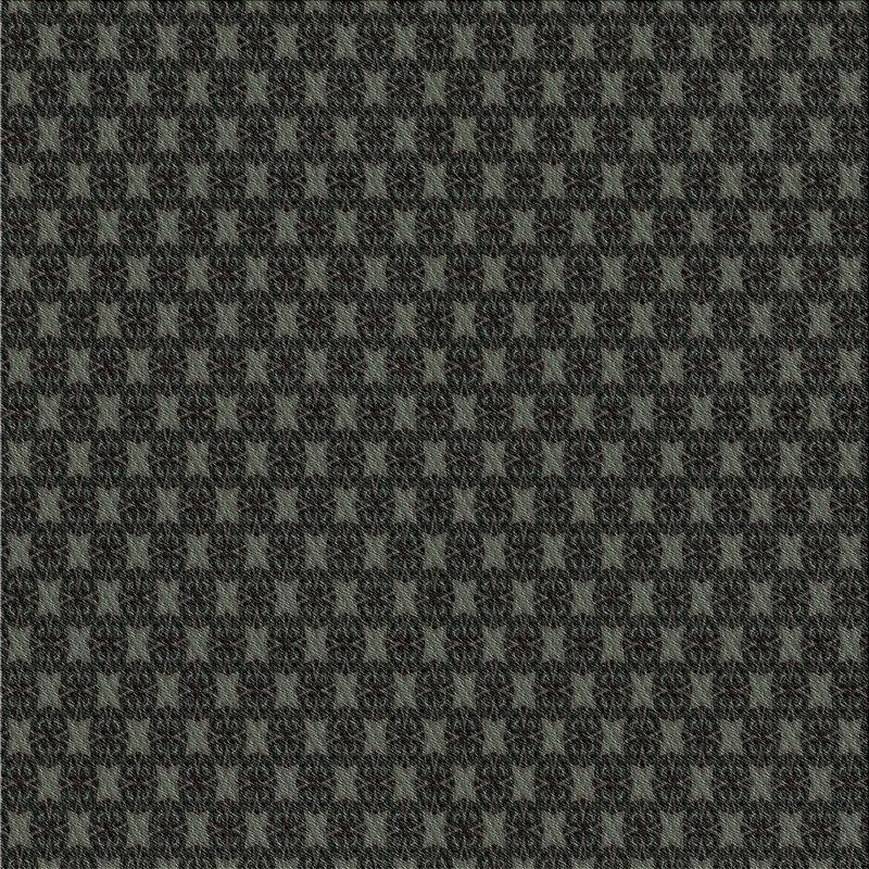 Tapis décoratif noir Rosson, Carré 6 pi