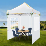 6.5x6.5ft Pop Up Canopy Tent, Heavy Duty Canopy Easy Set up All Weather Waterproof Outdoor Canopy Tent for Parties
