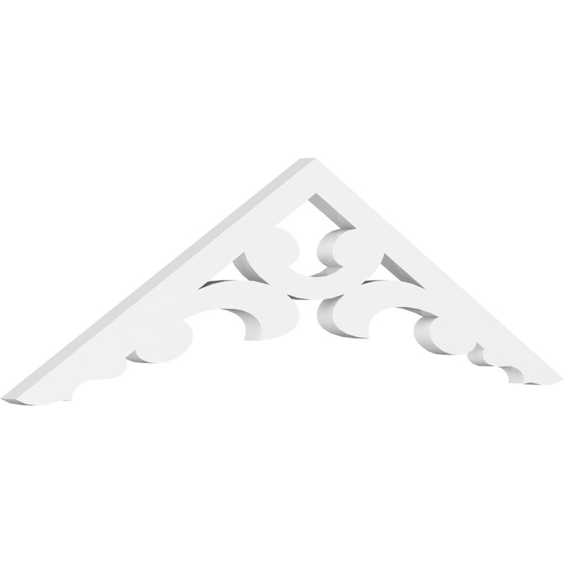 Gable en PVC de qualité architecturale Vienna, 36 po x 11 po x 1 po, 7 / 12, Plastique