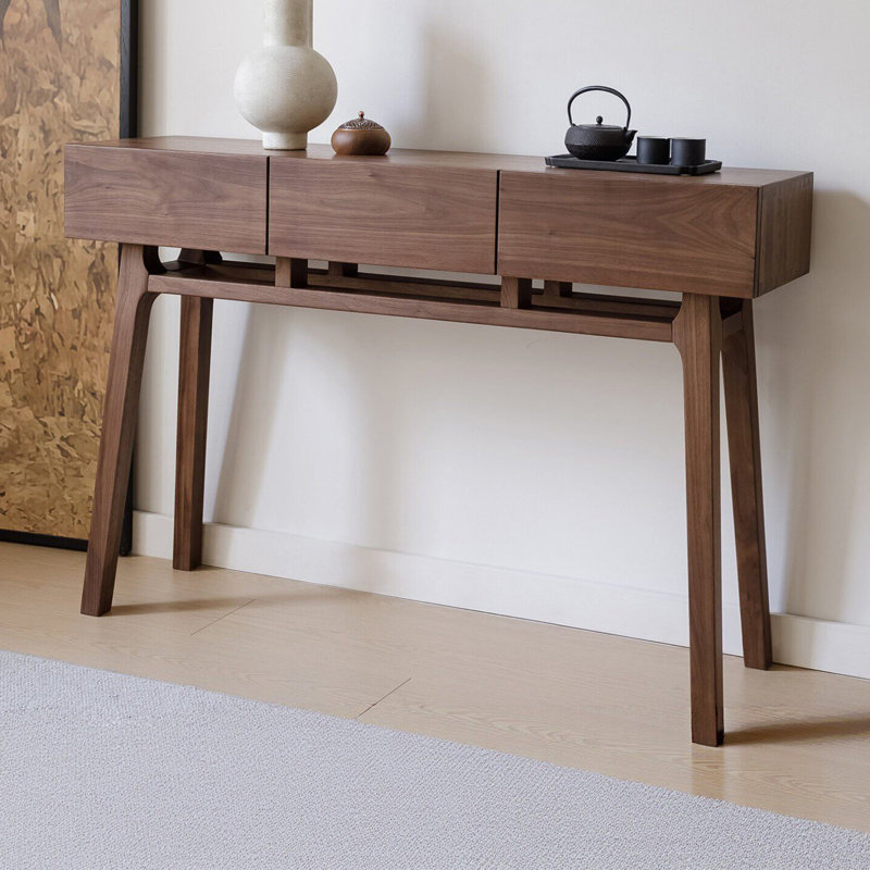 Nouvelle console en bois de style chinois, H 35,4 po x l 47,2 po x P 13,7 po