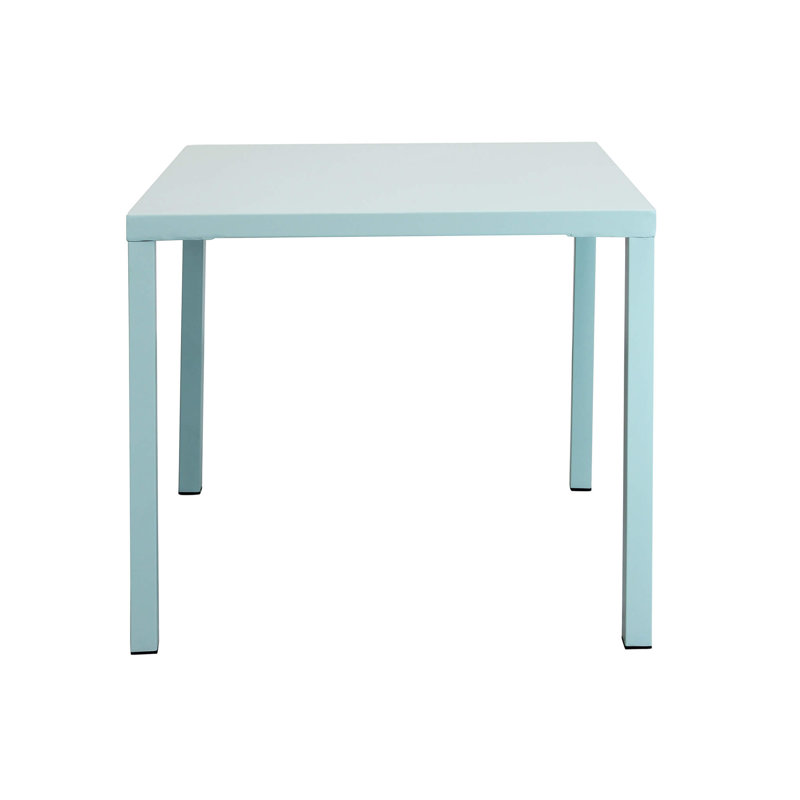 Garvyn Square Metal Extendable Outdoor Dining Table , 80cm cm W 80cm cm D, Green