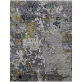 Area Rug in Charcoal/Gray/Mossy