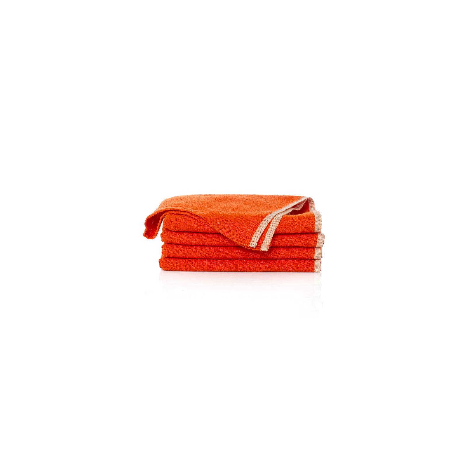 Soren Steel 20" Linen Napkin, Orange