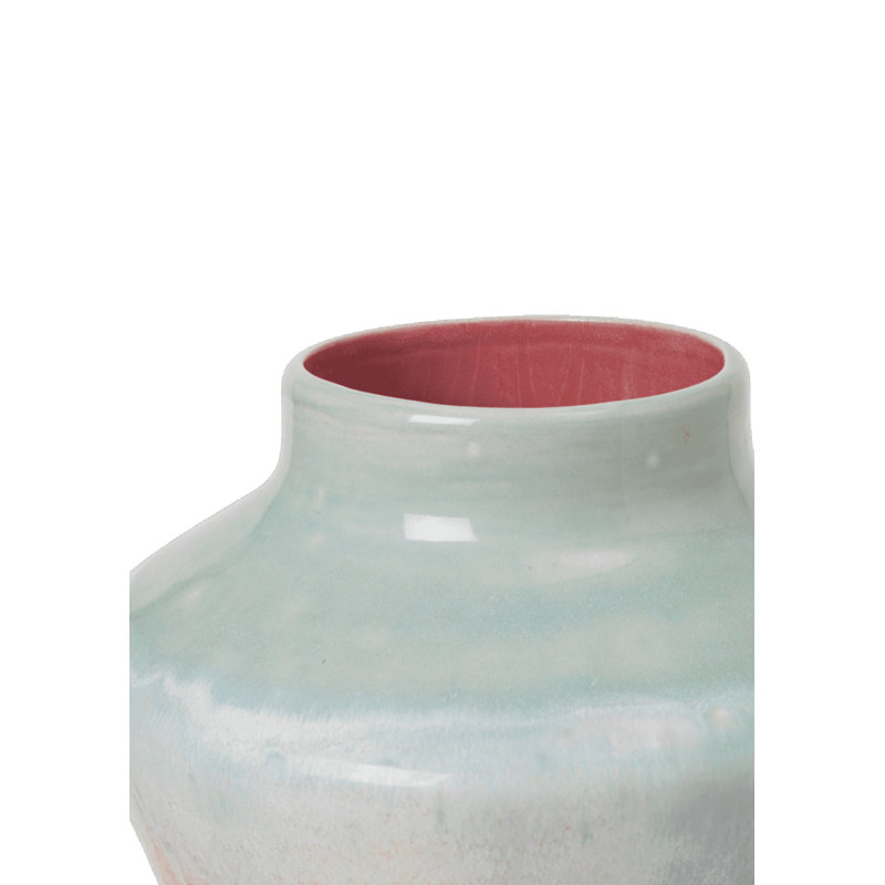Poppery Vase H 8,1 po - menthe