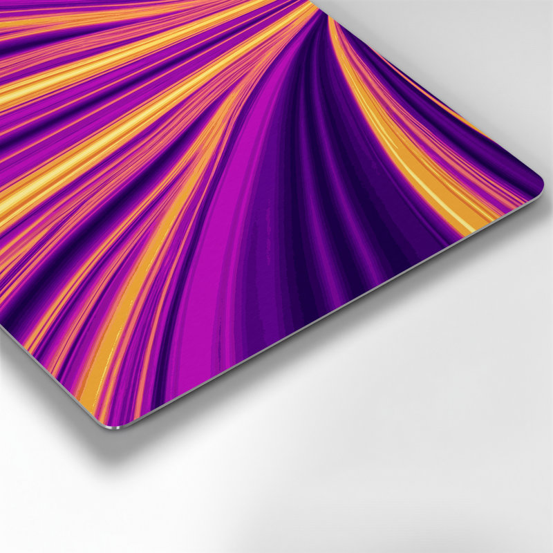 Gradient Abstract 84, art mural en métal mauve, H 16 po x l 20 po