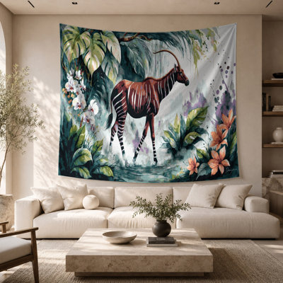 Wildlife Okapi Wall Tapestry