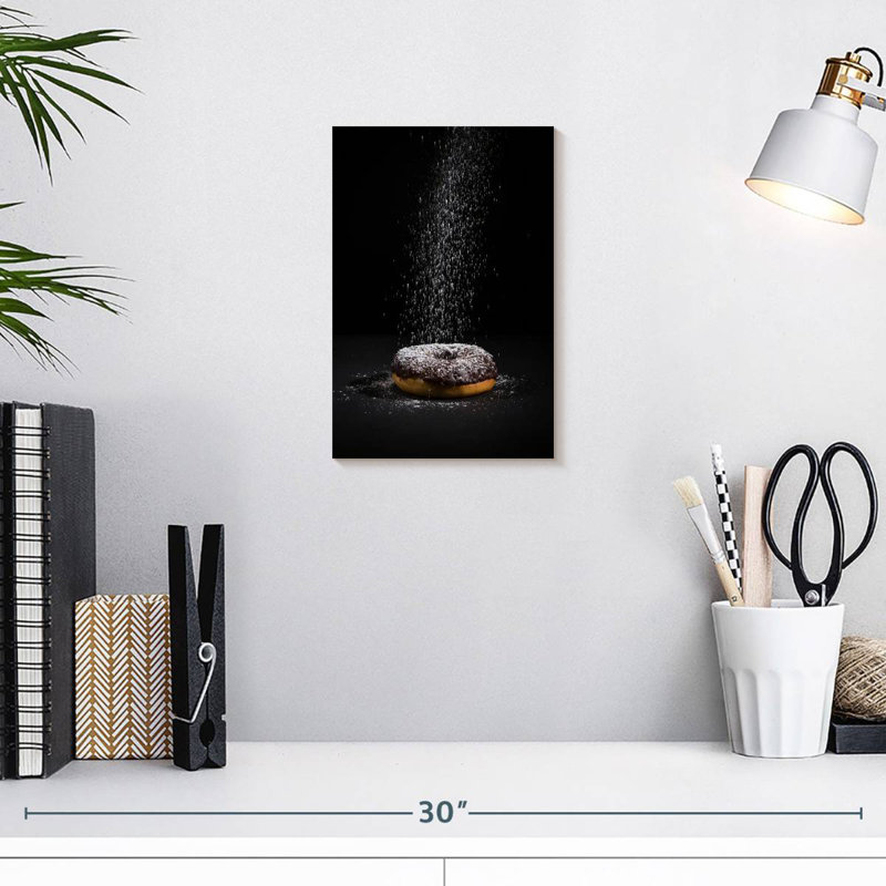 Yarlin Powdered Chocolate Donut, 12" H x 8" W