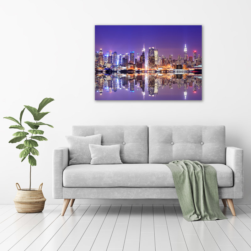 Manhattan New York - Wrapped Canvas Print