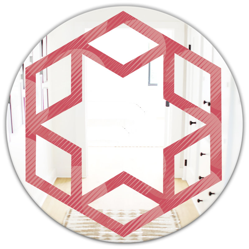 Miroir mural Hexagon Star, H 24 po x l 24 po
