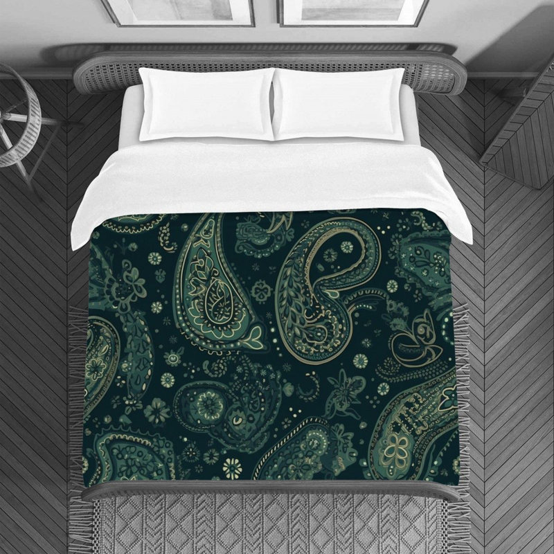 Housse de couette en microfibre Botanical, Housse de couette grand