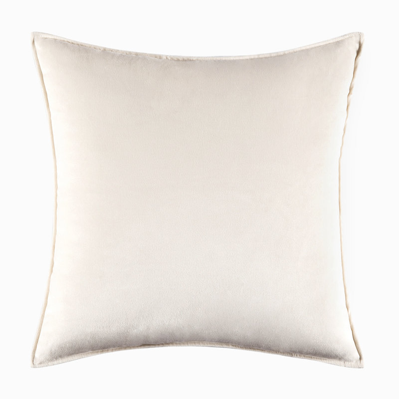 Housse de coussin en velours , Blanc
