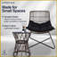 Ensemble de chaise longue d'extérieur 3 pièces avec coussin et table basse Errol