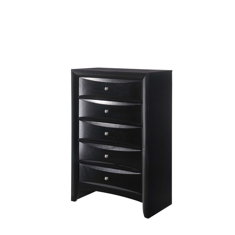 Mobilier de chambre en bois massif en bois massif 1 pièce 1 tiroir contemporain à 5 tiroirs