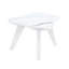 Plateau de table imitation marbre moderne moderne, pieds en bois massif, forme de nuage