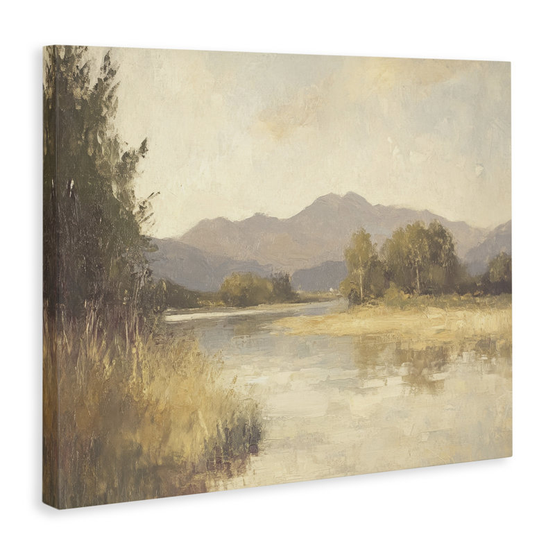 Wild River Mountain View Canvas, conception de Petal Prints Design, H 16 po x l 20 po