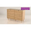 Commode 6 tiroirs en rotin naturel l 43,3 po Scot