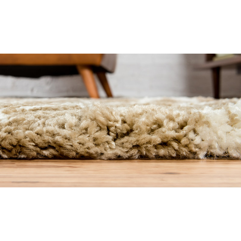 Geometric Shag Area Rug, Runner 79 x 183cm