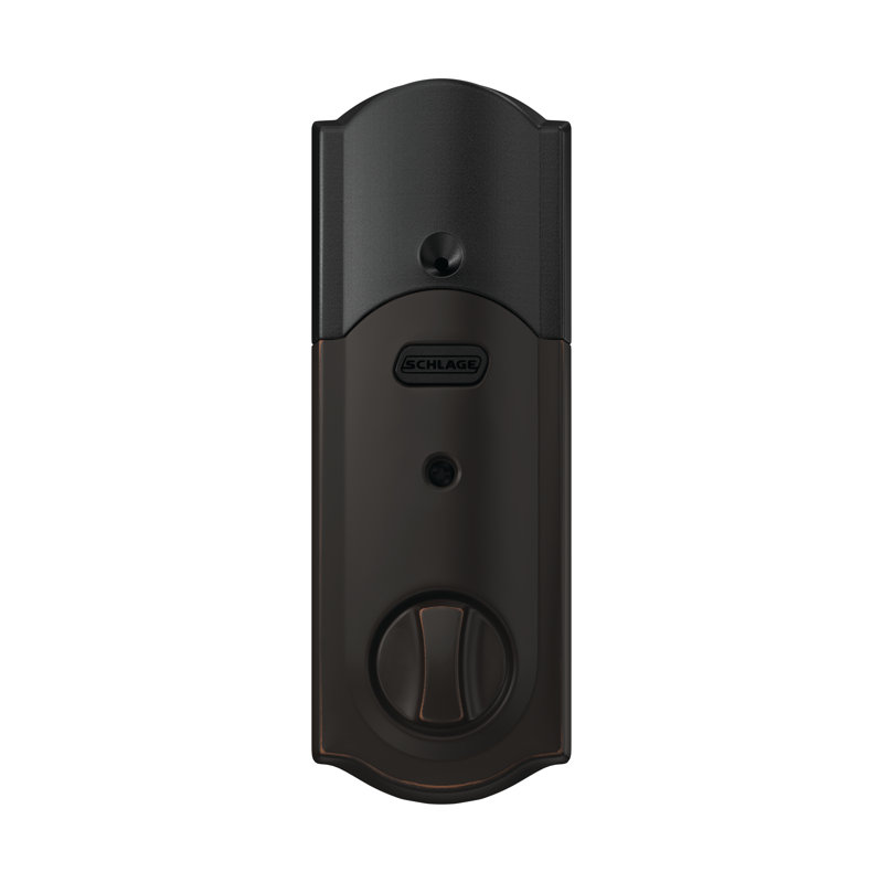 Single Cylinder Keyless Electronic Deadbolt, Aged Bronze