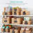  Set Of 2 16In Woven Water Hyacinth Pantry Baskets W/ Chalkboard Label, Chalk Marker - Chestnut