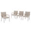 4 chaises de patio d'extérieur en aluminium avec coussins 4 pièces-1512341166-1512341167