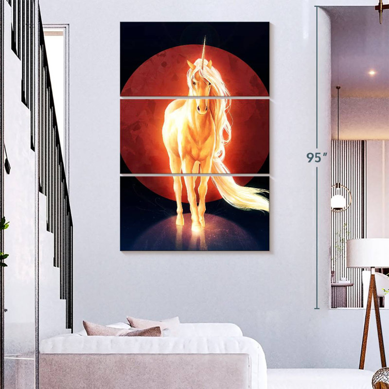 Brampt, la dernière licorne, H 74 po x l 48 po