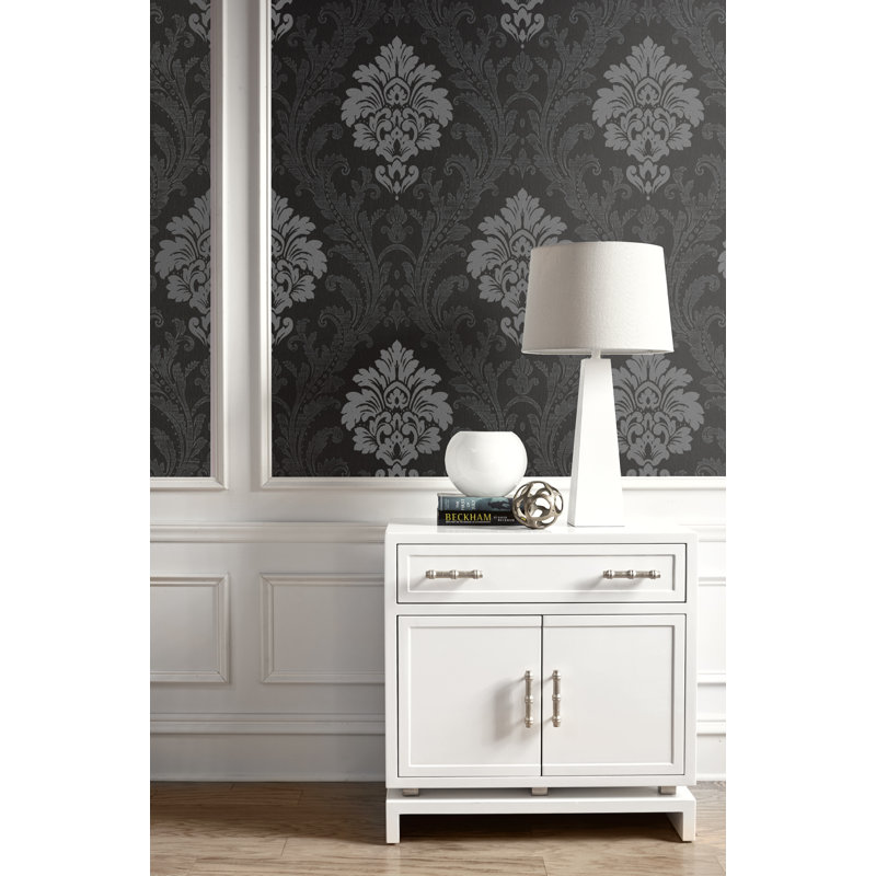 Ryker 10.05m x 53cm Wallpaper Roll, Black/Charcoal