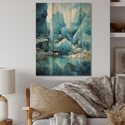 " Teal Glacier Crystalline Wonderland I "