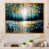 Toile avec cadre flottant or