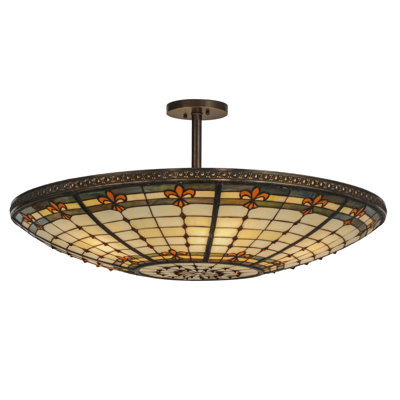 Fleur-de-lis 6 - Light Semi Flush Mount