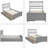 Jerlan Platform Storage Bed